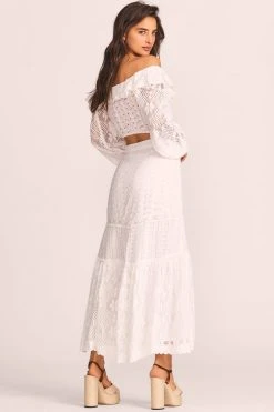 LoveShackFancy Sisto Midi Skirt