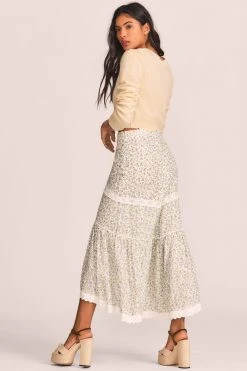 LoveShackFancy Sisto Midi Skirt