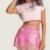 LSF New Arrivals Kalasie Mini Skirt - RASPBERRY SPARKLE 2 LSF New Arrivals Kalasie Mini Skirt - RASPBERRY SPARKLE