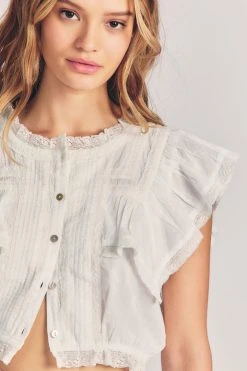 LoveShackFancy Nora Top Tops