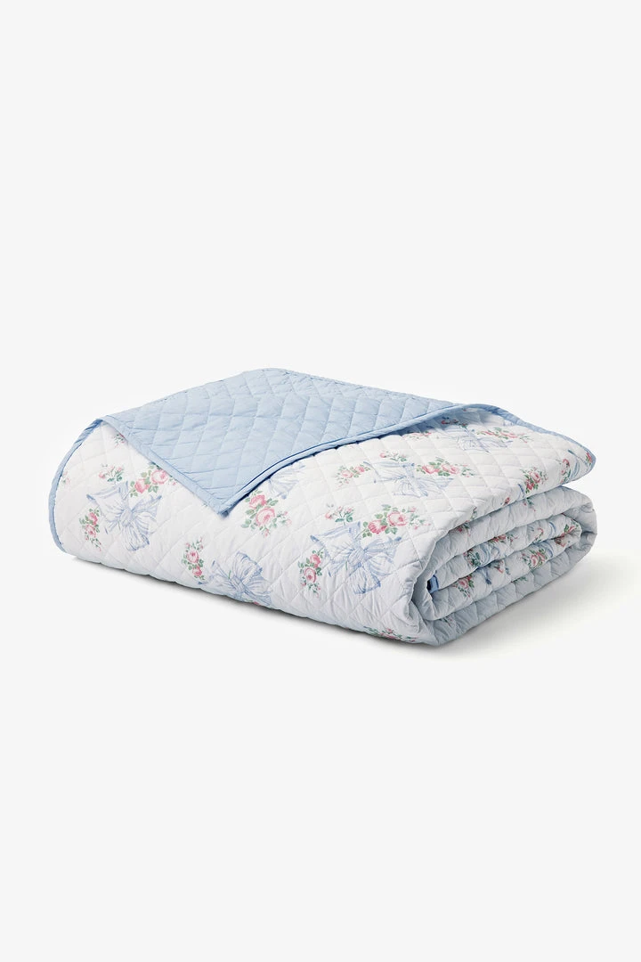 LoveShackFancy Rosa Beaux Quilt & Sham Set 7 LoveShackFancy Rosa Beaux Quilt & Sham Set
