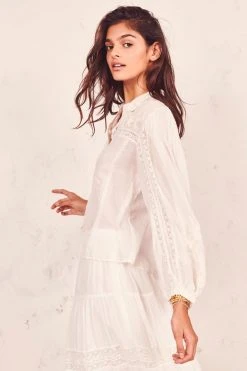 LoveShackFancy Ronda Top Tops