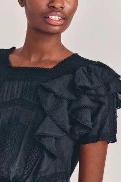 LoveShackFancy Stella Mini Dress