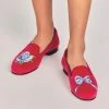 LoveShackFancy X Stubbs & Wootton Rose Bow Slipper